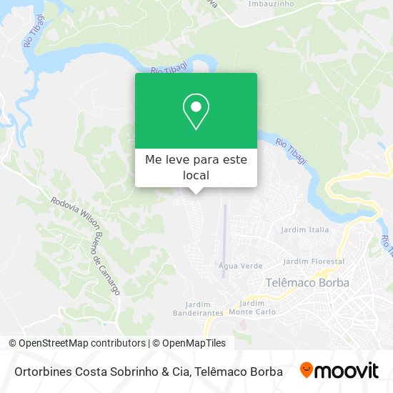 Ortorbines Costa Sobrinho & Cia mapa