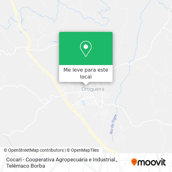 Cocari - Cooperativa Agropecuária e Industrial. mapa