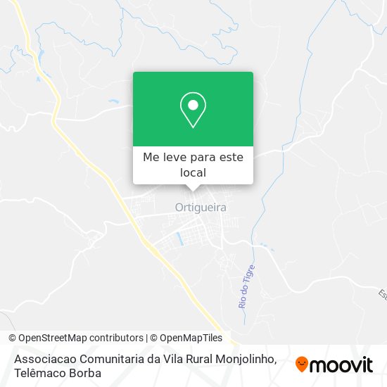 Associacao Comunitaria da Vila Rural Monjolinho mapa
