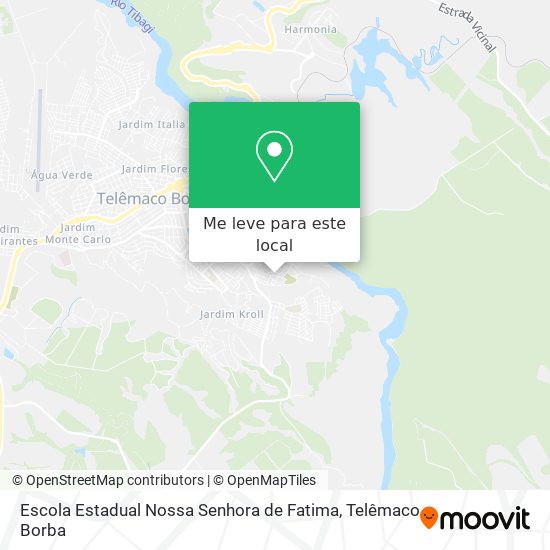 Escola Estadual Nossa Senhora de Fatima mapa