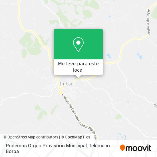 Podemos Orgao Provisorio Municipal mapa