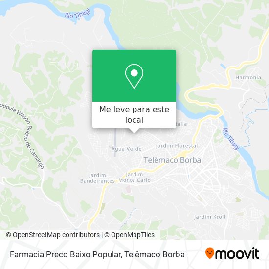 Farmacia Preco Baixo Popular mapa