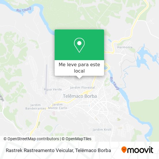 Rastrek Rastreamento Veicular mapa