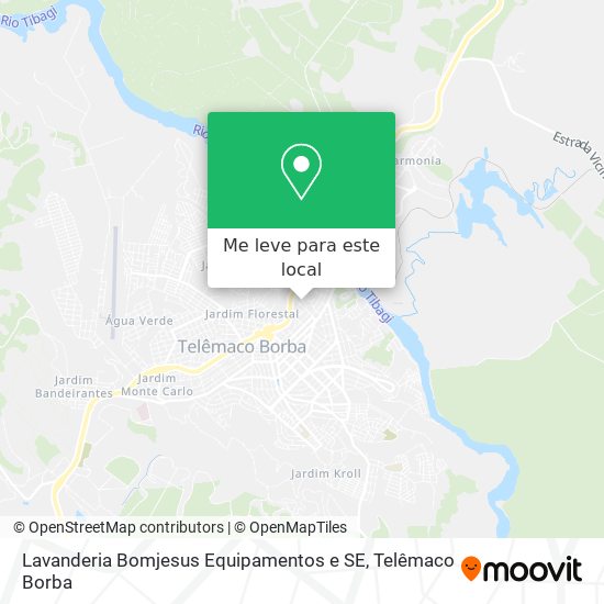 Lavanderia Bomjesus Equipamentos e SE mapa