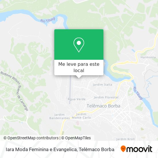 Iara Moda Feminina e Evangelica mapa