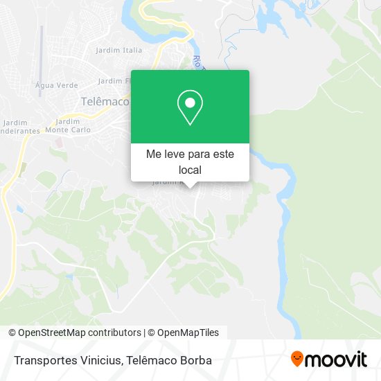 Transportes Vinicius mapa