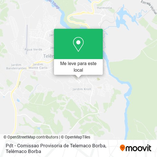 Pdt - Comissao Provisoria de Telemaco Borba mapa