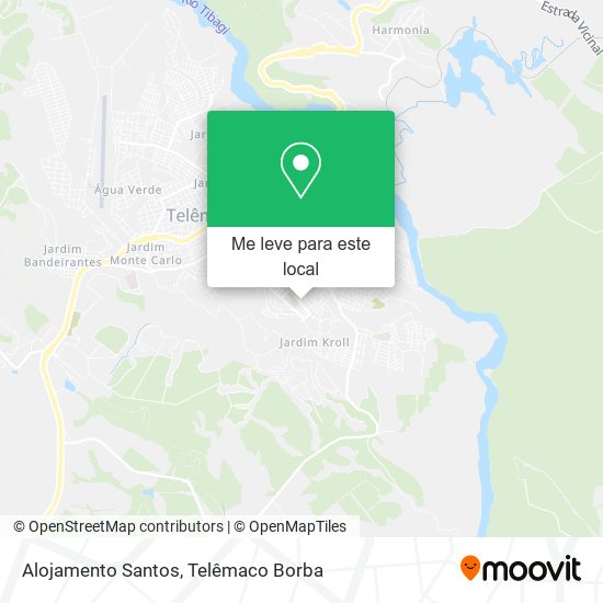 Alojamento Santos mapa