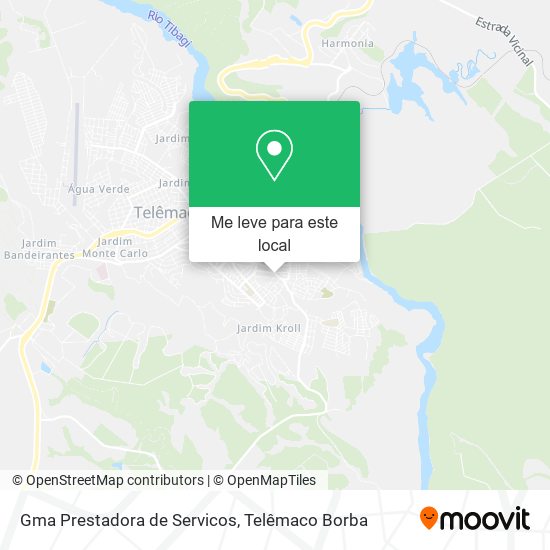 Gma Prestadora de Servicos mapa