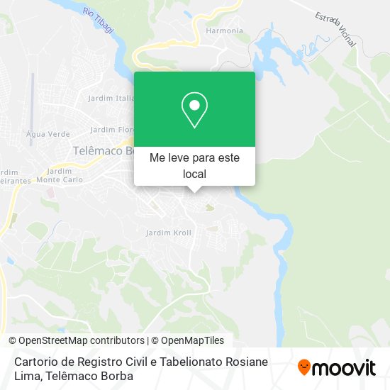 Cartorio de Registro Civil e Tabelionato Rosiane Lima mapa