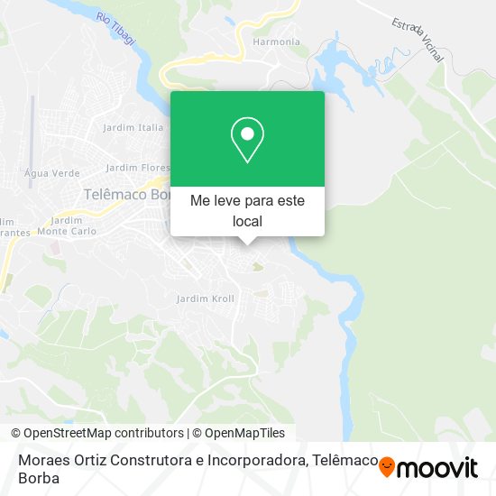 Moraes Ortiz Construtora e Incorporadora mapa