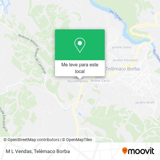 M L Vendas mapa