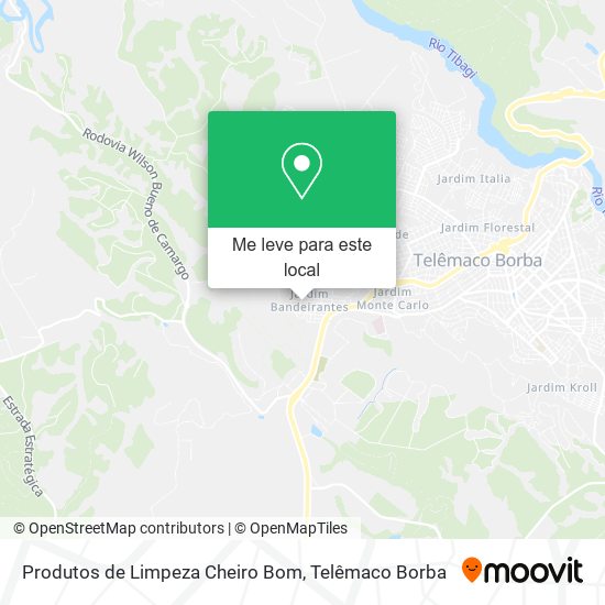 Produtos de Limpeza Cheiro Bom mapa