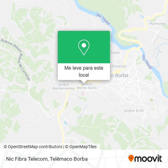 Nic Fibra Telecom mapa