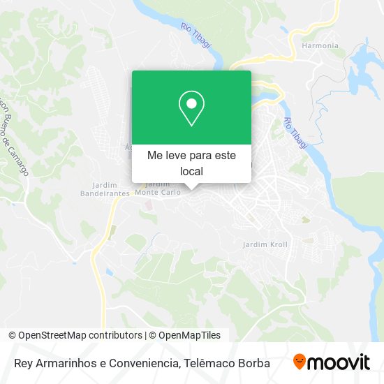 Rey Armarinhos e Conveniencia mapa