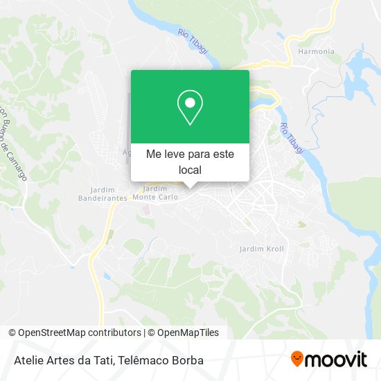 Atelie Artes da Tati mapa