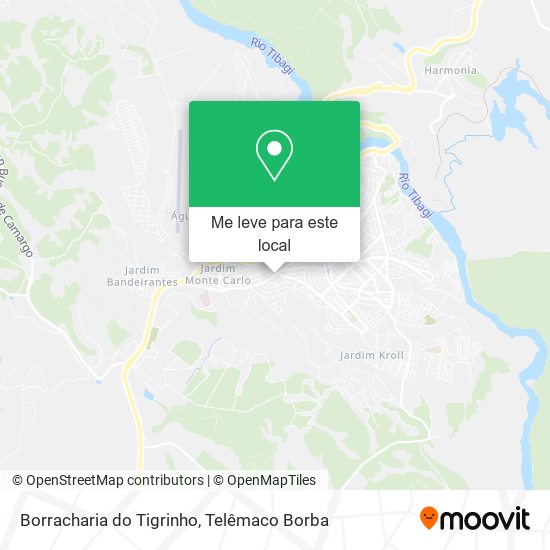 Borracharia do Tigrinho mapa