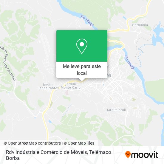 Rdv Indústria e Comércio de Móveis mapa