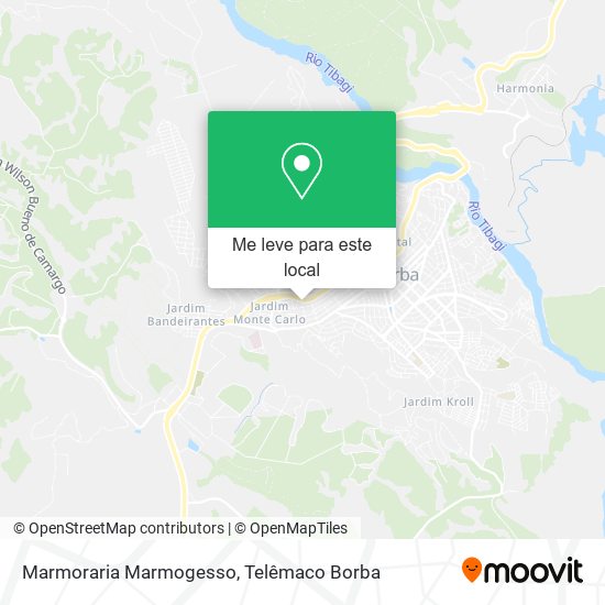 Marmoraria Marmogesso mapa