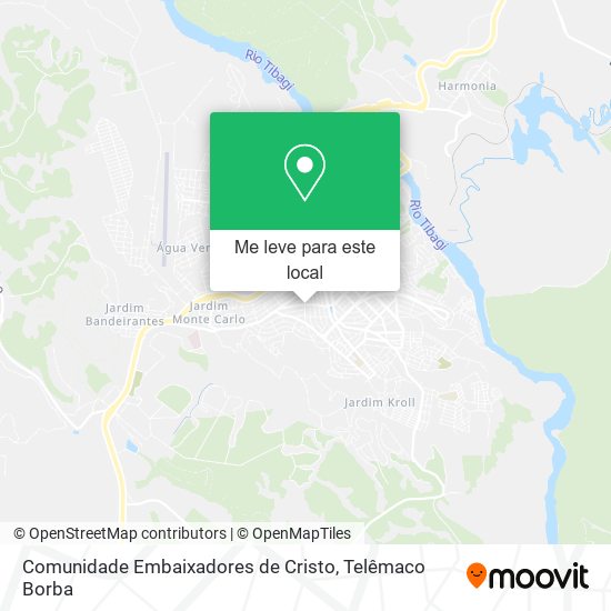 Comunidade Embaixadores de Cristo mapa