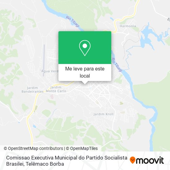 Comissao Executiva Municipal do Partido Socialista Brasilei mapa