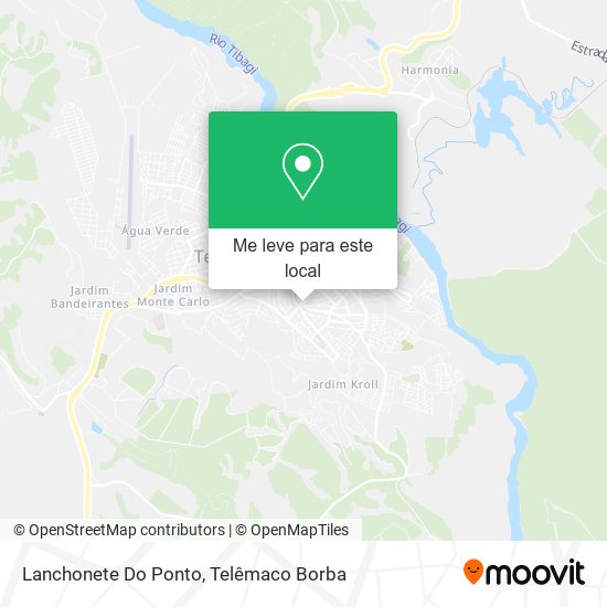 Lanchonete Do Ponto mapa