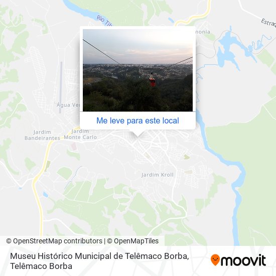 Museu Histórico Municipal de Telêmaco Borba mapa