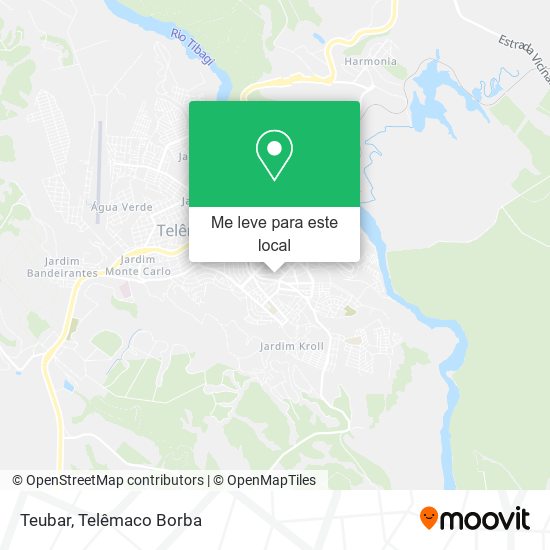 Teubar mapa