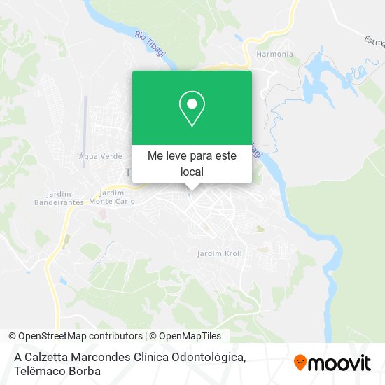 A Calzetta Marcondes Clínica Odontológica mapa