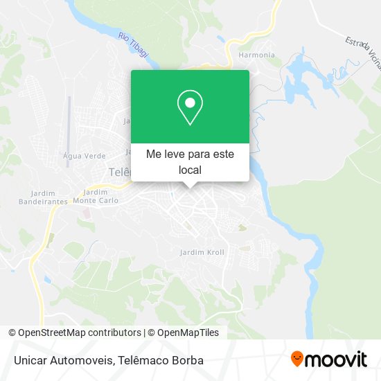 Unicar Automoveis mapa