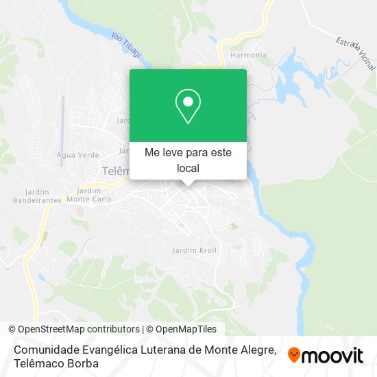 Comunidade Evangélica Luterana de Monte Alegre mapa