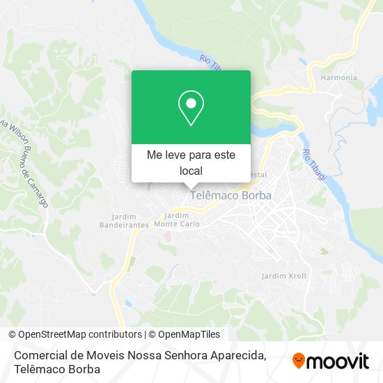 Comercial de Moveis Nossa Senhora Aparecida mapa