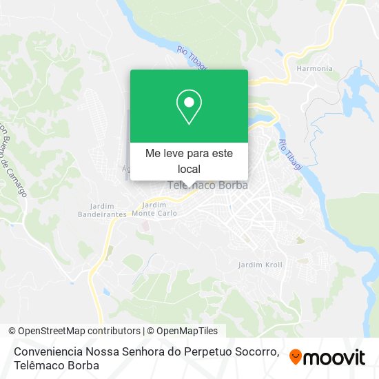 Conveniencia Nossa Senhora do Perpetuo Socorro mapa