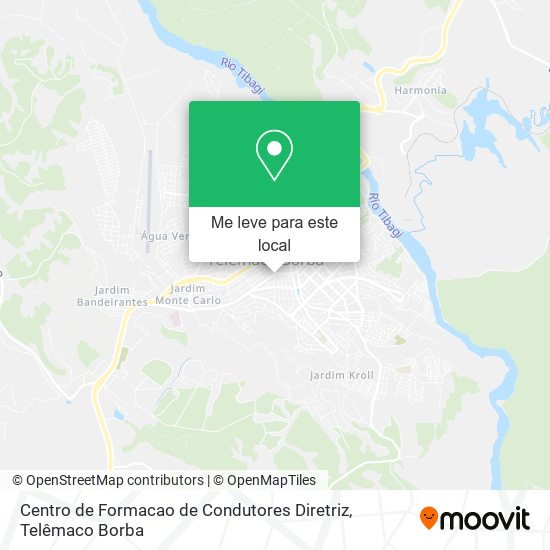 Centro de Formacao de Condutores Diretriz mapa