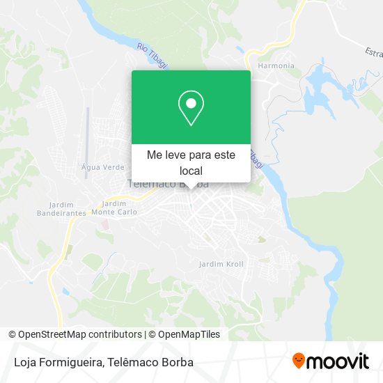 Loja Formigueira mapa