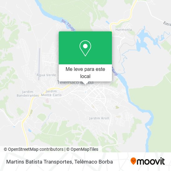 Martins Batista Transportes mapa