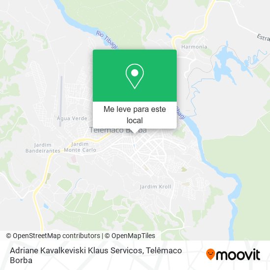 Adriane Kavalkeviski Klaus Servicos mapa