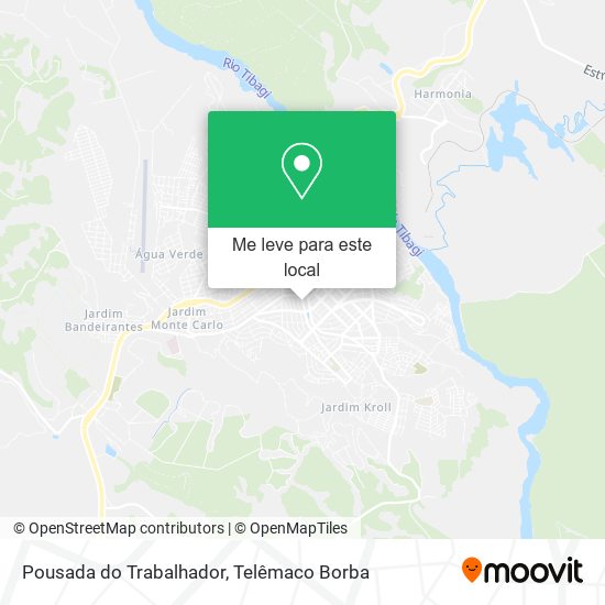 Pousada do Trabalhador mapa