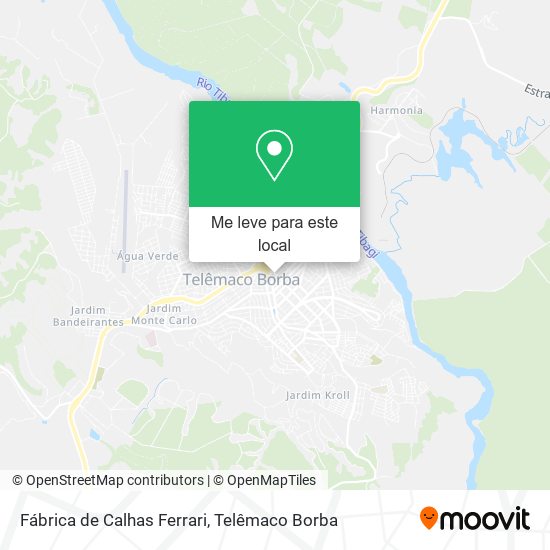 Fábrica de Calhas Ferrari mapa