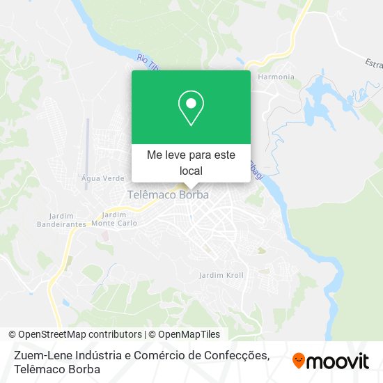 Zuem-Lene Indústria e Comércio de Confecções mapa