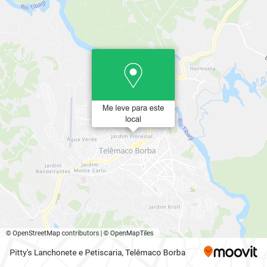 Pitty's Lanchonete e Petiscaria mapa