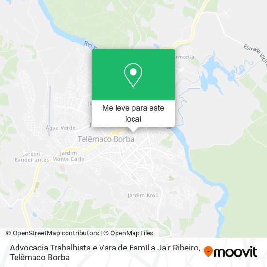 Advocacia Trabalhista e Vara de Família Jair Ribeiro mapa