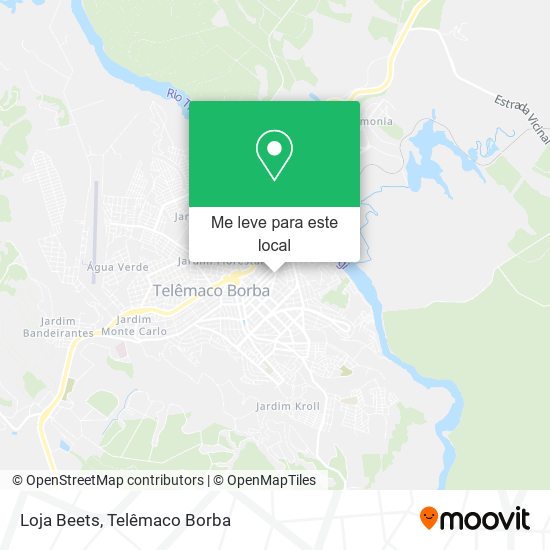 Loja Beets mapa