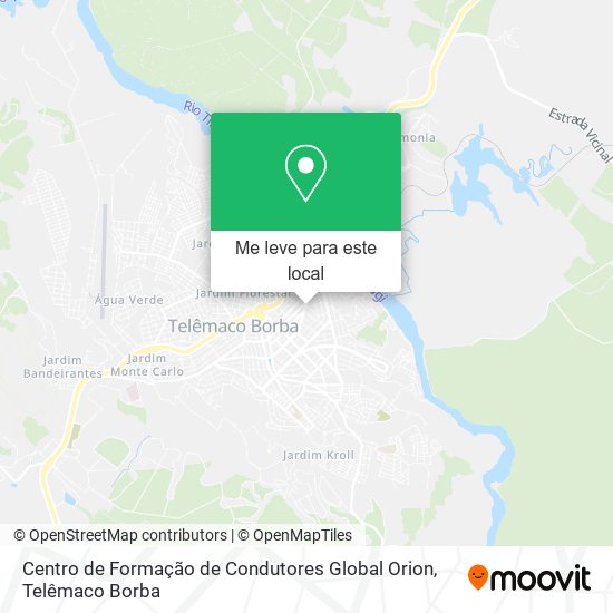 Centro de Formação de Condutores Global Orion mapa