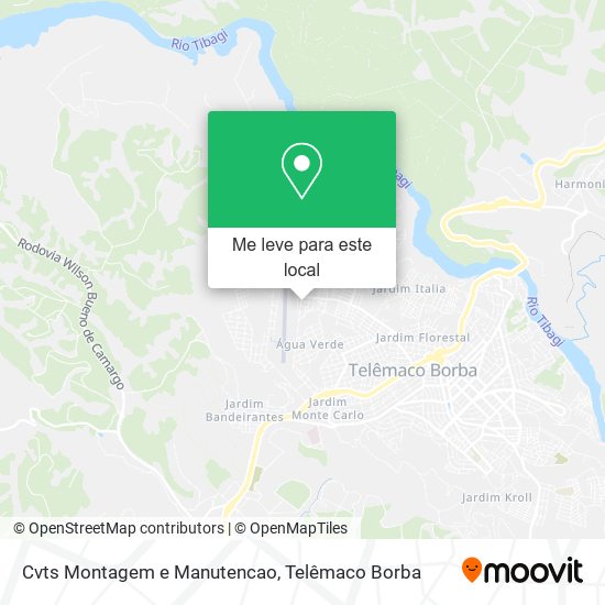 Cvts Montagem e Manutencao mapa