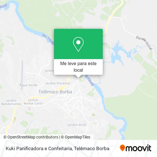 Kuki Panificadora e Confeitaria mapa