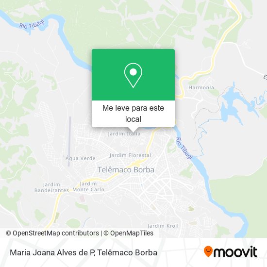 Maria Joana Alves de P mapa