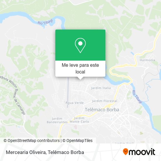 Mercearia Oliveira mapa
