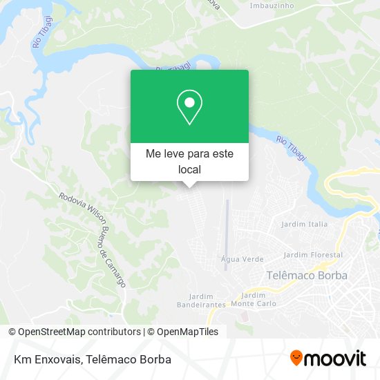 Km Enxovais mapa