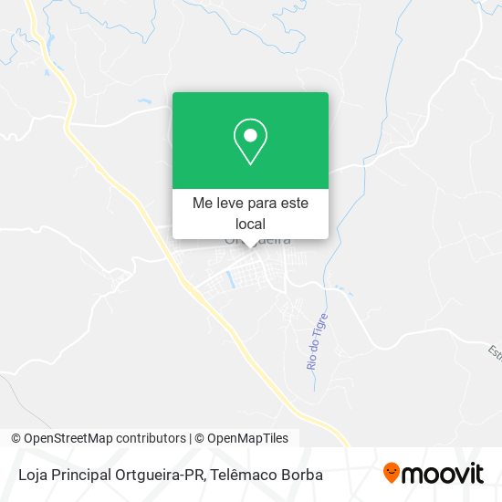 Loja Principal Ortgueira-PR mapa